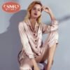 H043b1b3bbcb44c179fe199b0d292c545T.jpg 100% Mulberry Silk Women’s Pajama Set