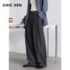Women’s Pleated Wide-Leg Trousers