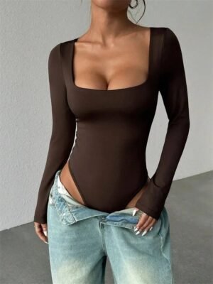 S03fad35b8fc449f0b173290aec7fc786i.jpg Women’s Square-Neck Long-Sleeve Bodysuit