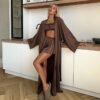 S04725ffae4e44710a27c20dae83e0174d.jpg Brown Satin 3-Piece Nightwear Set