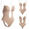 S06d70ad63b6b4f8fbdcc8b26b43fa627r.jpg Women’s Deep V Backless Shapewear Bodysuit