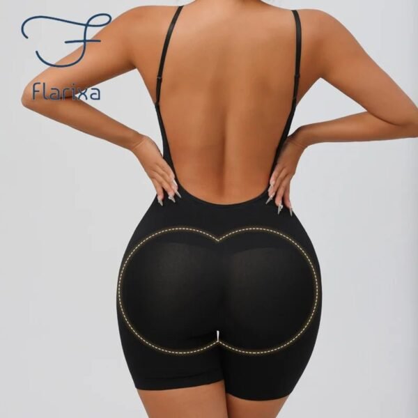 S07a49c9794b84ae2b94fbd9f9cc4d826n.jpg Women’s Seamless Backless Shapewear Bodysuit