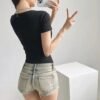 Women’s Square-Neck Short-Sleeve Bodysuit