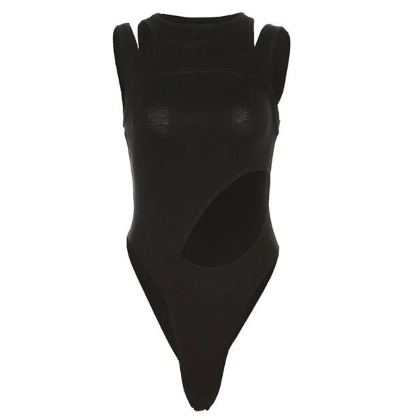 SylCue Irregular Hollow-Out Bodysuit