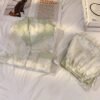 Women’s Green Satin Pajama Set