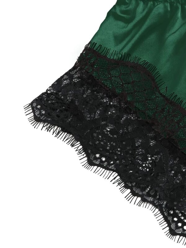 Women’s Satin Lace Cami & Shorts Set