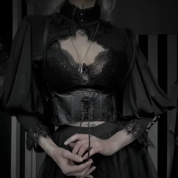S1360240e066443458fd8d97b76de9865Y.jpg Women’s Gothic Steampunk Lace Crop Jacket