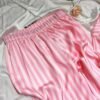 S148d1c07d37c450698c284617080e355N.jpg Women’s Satin Pink Striped Pajama Set