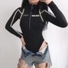 Women’s High-Neck Zipper Bodysuit