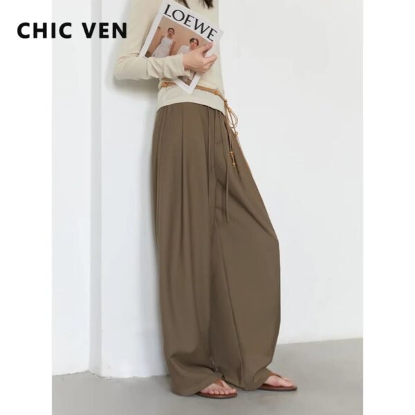 Women’s Pleated Wide-Leg Trousers
