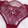 Women’s Sheer Floral Push-Up Lingerie Set