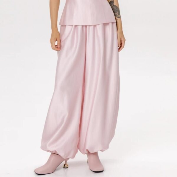 Women’s V-Neck Top & Wide-Leg Pants Set