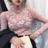 S1aa9296bf4994b23b7a2d80063ffc06el.jpg Women’s Floral Lace Petal-Sleeve Top