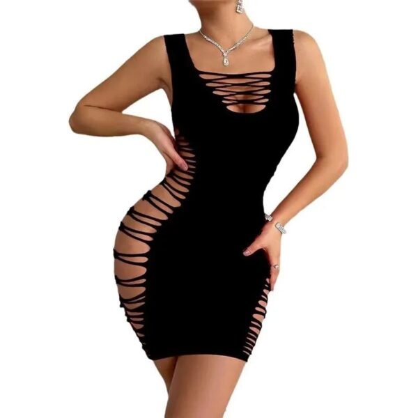 Sexy Side Hollow-Out Lingerie Babydoll