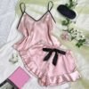 S229462c1917f41ad9d7b9222d2e0e755D.jpg Women’s Satin V-Neck Pajama Set