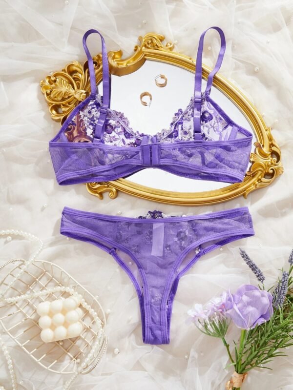 S2297e0903843419d84896bec688b1682e.jpg Women’s Sheer Floral Lace Bra & Panty Set