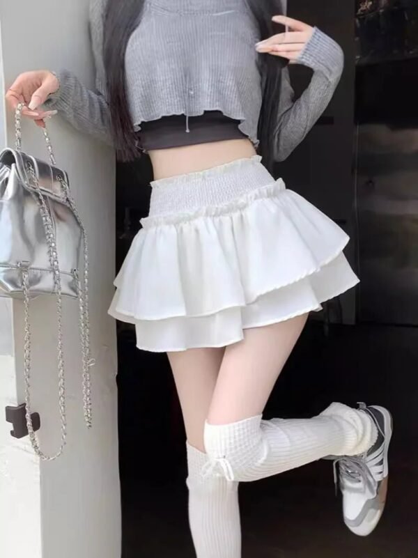 Women’s Y2K Balletcore Ruffle Mini Skirt