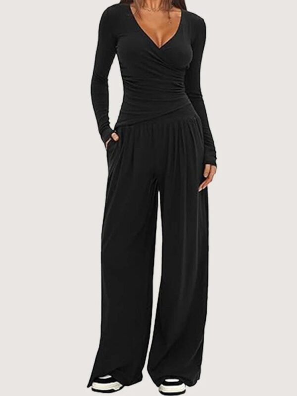 S23633b868e3a4c66a789beb5653ceb757.jpg Women’s Long-Sleeve Wide-Leg Pants Set
