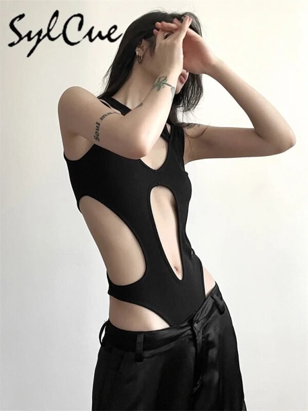 sylcue-black-hollow-out-jumpsuit