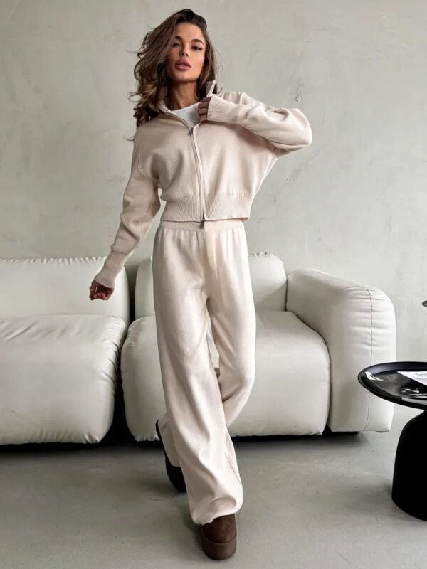 S26e11f9e75d247ca9f05969a0a7d620fK.jpg Women’s Zipper Front Knit Pants Set