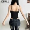 Women’s Y2K Black Hollow-Out Bodysuit
