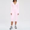 Women’s Deep V Yoga & Flare Pants Set