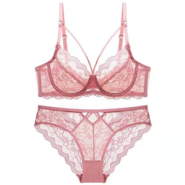 Ladies Underwear Thin Cotton Sexy Push Up Large Size Lace Bra Set