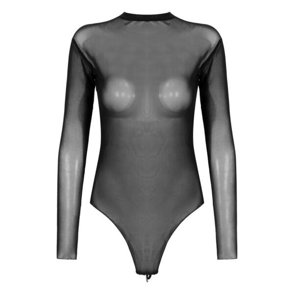 Women’s Sheer Long-Sleeve Bodysuit