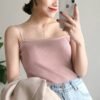 Women’s Backless Halter Crop Top