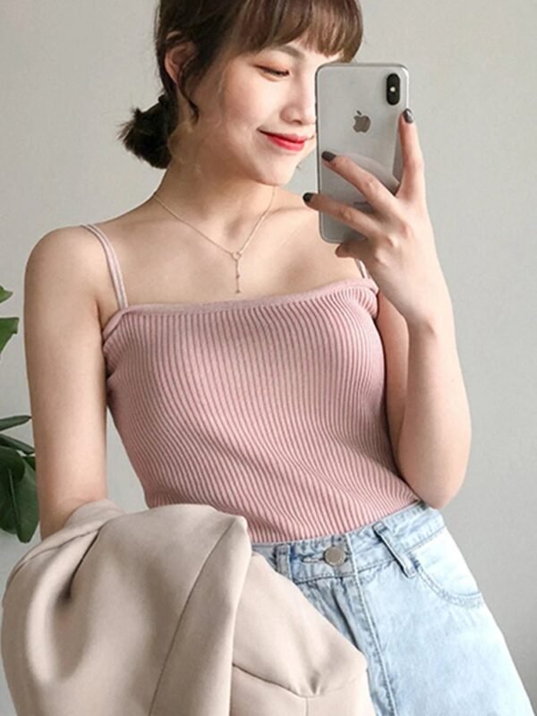 Women’s Backless Halter Crop Top