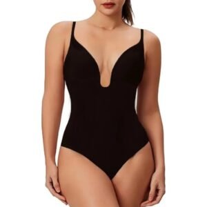 S380b1a754ef844069a9d8aaa01c38e70A.jpg GUUDIA Backless Deep V Shapewear Bodysuit