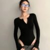 Women’s Long-Sleeve Basic Bodysuit