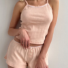 S39e80094be6349b996167435cdec645fw.png Y2K Lace Trim Cami & Shorts Set