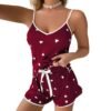 S3a3ea94053b7494fa075acb0391979dbo.jpg Women’s Printed Ruffle Pajama Set
