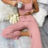 S3bded7571c9a42f1bf348700251bdf5cU.jpg Women’s Lace Trim Cami & Pants Set