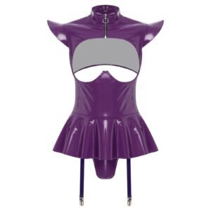 S3c55274b7bf349a2869d28471cd6d872d.jpg Women’s PU Leather Hollow-Out Bodysuit