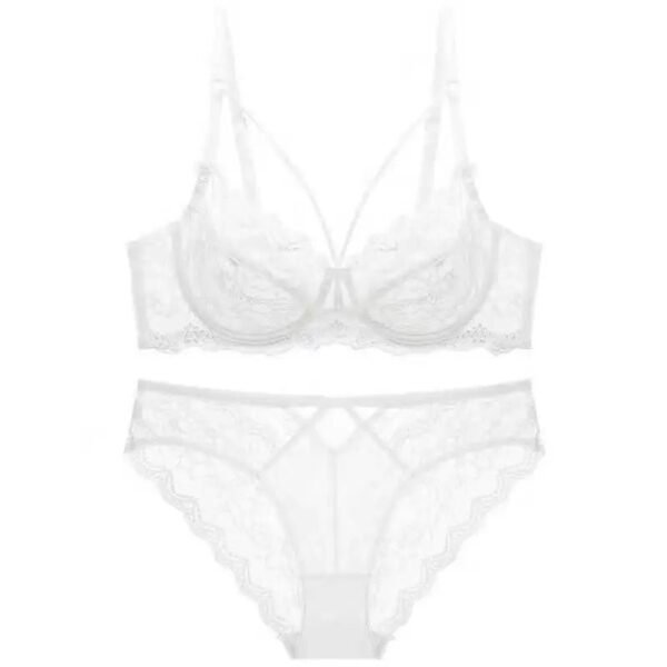 Ladies Underwear Thin Cotton Sexy Push Up Large Size Lace Bra Set