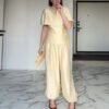 Women’s V-Neck Top & Wide-Leg Pants Set