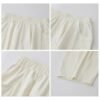 Women’s White High-Waist Wide-Leg Pants