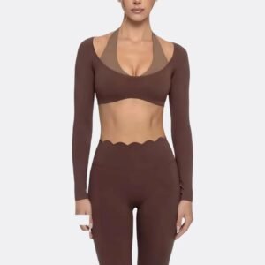 S3f28dce2e91e43e99222b2ddcdcd4a25s.jpg Women’s Long-Sleeve Halter Yoga Set