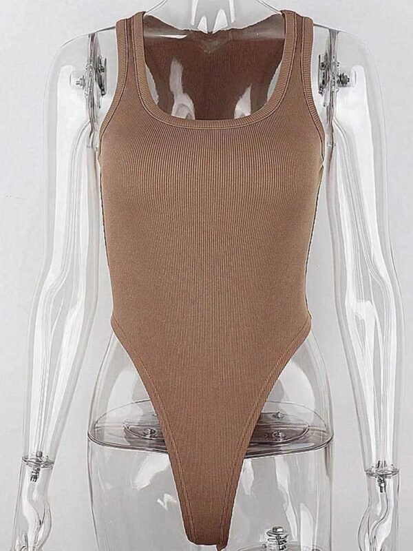 S450c110837e74eb2b2bcd91b176ded16e.jpg Women’s Sleeveless Knit Halter Bodysuit