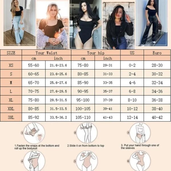 S46cedaeacb6f4f388dd7d84911db2d2aI.jpg Dimmkof Ribbed Tummy Control Bodysuit