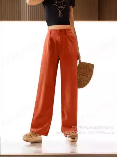 S476d0e4355644ba7af60fbc3528b402bu.jpg Women’s Vintage Buttoned Casual Pants