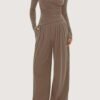 S4c2b38f1593c4468b1f3e38877d3938b8.jpg Women’s Long-Sleeve Wide-Leg Pants Set