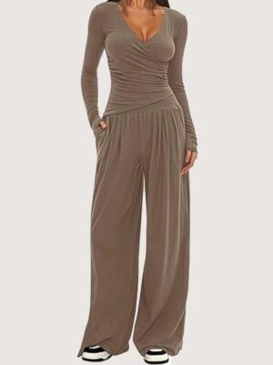 S4c2b38f1593c4468b1f3e38877d3938b8.jpg Women’s Long-Sleeve Wide-Leg Pants Set