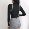 Women’s High-Neck Zipper Bodysuit