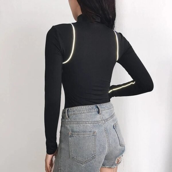Women’s High-Neck Zipper Bodysuit