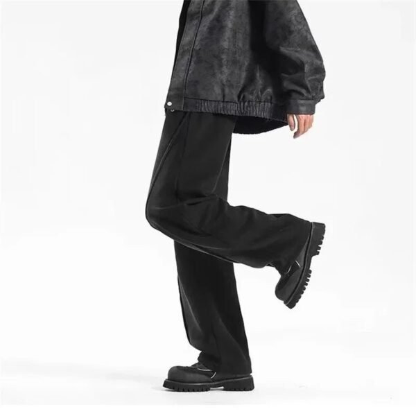 Men’s Y2K Pleated Straight Pants
