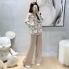 Women’s Knitted Sweater & Wide-Leg Pants Set