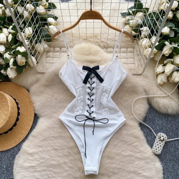 Women’s Bowknot Corset Shapewear Bodysuit